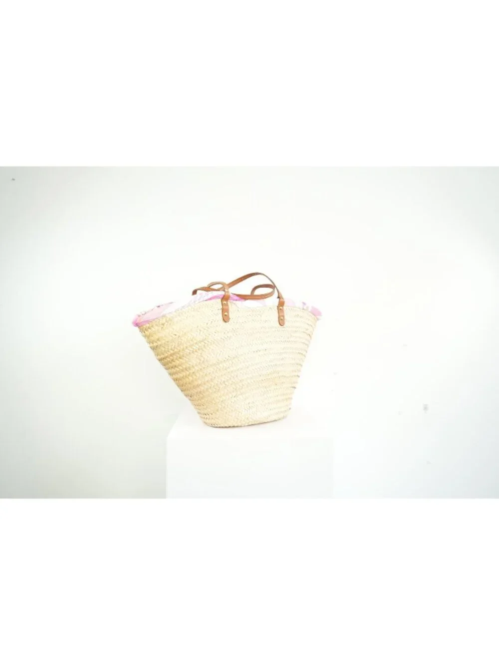 Emilio Pucci Wicker Basket Pink Inside Pattern (Deadstock) w/ dust bag - Picture 7 of 11